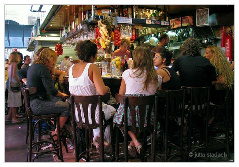 Bar in der Boqueria Barcelona